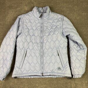 Vintage Nike ACG Convertible Jacket Vest Women's XL Lilac Outer Layer 3 Quilted